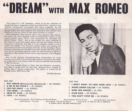 Max Romeo : A Dream | LP / 33T  |  Oldies / Classics