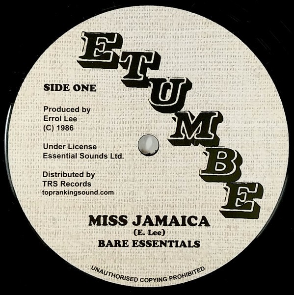 Bare Essentials : Miss Jamaica | Maxis / 12inch / 10inch  |  Oldies / Classics