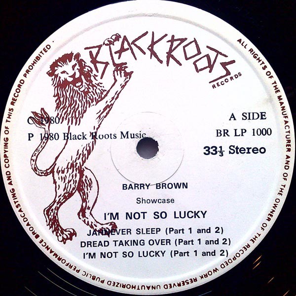 Barry Brown : I'm Not So Lucky | LP / 33T  |  Oldies / Classics
