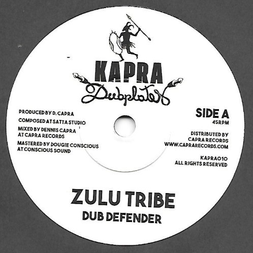 Dub Defender : Zulu Tribe | Single / 7inch / 45T  |  UK