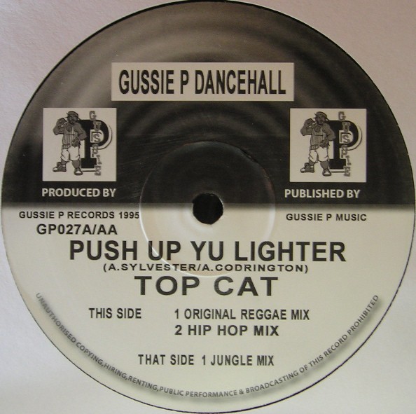 Top Cat : Push Up Yu Lighter ( Original Reggae Mix ) | Maxis / 12inch / 10inch  |  Dancehall / Nu-roots