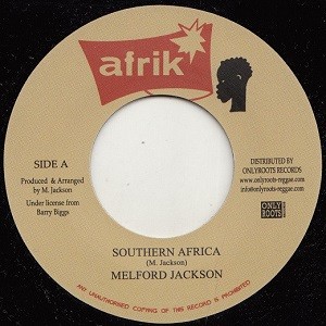 Melford Jackson : Southern Africa | Single / 7inch / 45T  |  Oldies / Classics