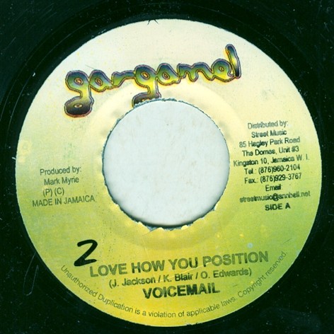 Voicemail : Love How You Position | Single / 7inch / 45T  |  Dancehall / Nu-roots