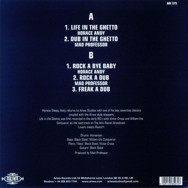 Horace Andy : Life In The Ghetto Horace Andy : Life In The Ghetto | Maxis / 12inch / 10inch | UK