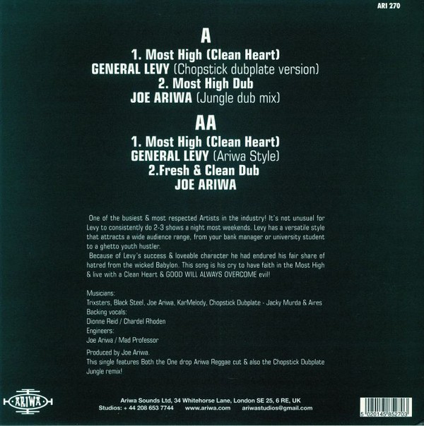 General Levy : Most High General Levy : Most High | Maxis / 12inch / 10inch | UK