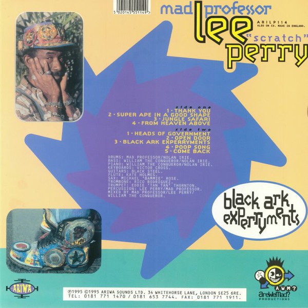 Lee Perry & Mad Professor : Black Ark Experryments | LP / 33T  |  UK