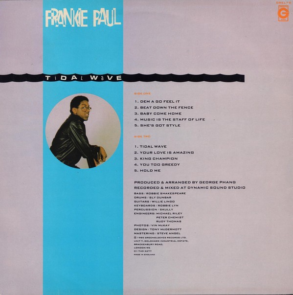 Frankie Paul : Tidal Wave Frankie Paul : Tidal Wave | LP / 33T | Oldies / Classics