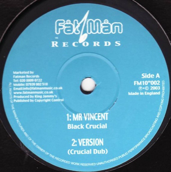 Black Crucial : Mr Vincent | Maxis / 12inch / 10inch  |  Oldies / Classics