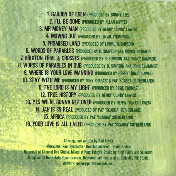 Rod Taylor : Garden Of Eden Rod Taylor : Garden Of Eden | CD  |  Oldies / Classics