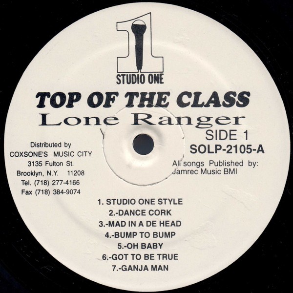 Lone Ranger : Top Of The Class Lone Ranger : Top Of The Class | LP / 33T | Dancehall / Nu-roots