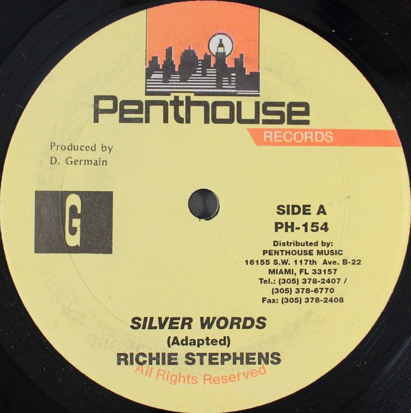 Richie Stephens : Silver Words | Maxis / 12inch / 10inch  |  Dancehall / Nu-roots