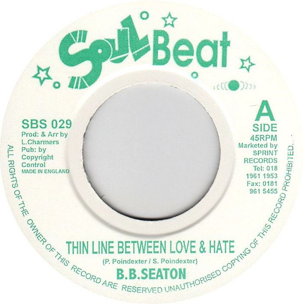 Bb Seaton : It's A Thin Line Beetween Love And Hate