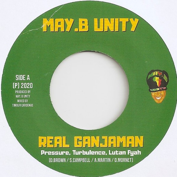 Pressure , Turbulence , Lutan Fyah : Real Ganjaman | Single / 7inch / 45T  |  Dancehall / Nu-roots