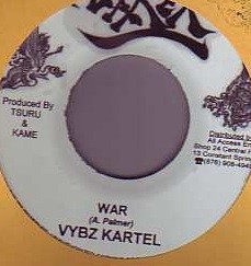 Vybz Kartel : War | Single / 7inch / 45T  |  Dancehall / Nu-roots