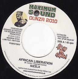 Sizzla : African Liberation | Single / 7inch / 45T  |  Dancehall / Nu-roots