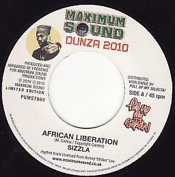 Sizzla : African Liberation Sizzla : African Liberation | Single / 7inch / 45T | Dancehall / Nu-roots