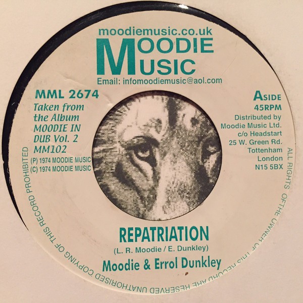 Moodie & Errol Dunkley : Repatriation | Single / 7inch / 45T  |  Oldies / Classics