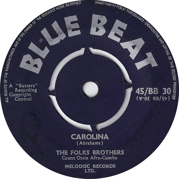 The Folkes Brothers : Carolina | Single / 7inch / 45T  |  Oldies / Classics