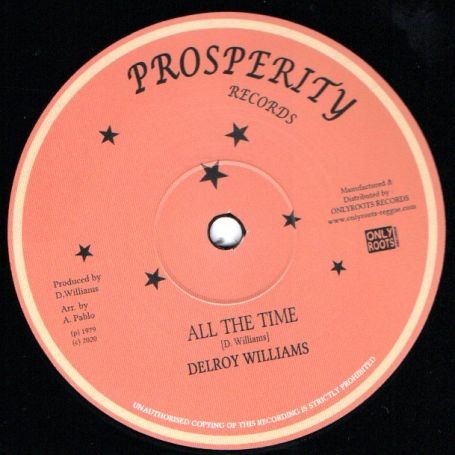 Delroy Williams : All The Time | Maxis / 12inch / 10inch  |  Oldies / Classics
