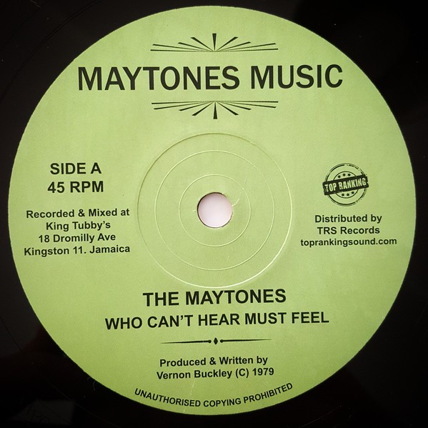 The Maytones : Who Can't Hear Must Feel | Single / 7inch / 45T  |  Oldies / Classics