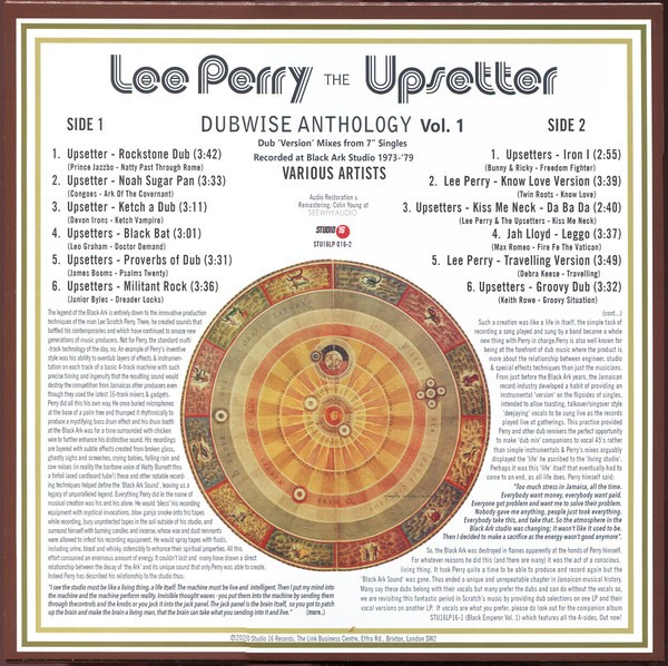 Various : Lee Perry - Dubwise Anthology Vol.1 | LP / 33T  |  Oldies / Classics