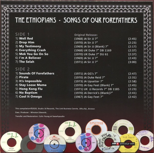 The Ethiopians : Songs Of Our Forefathers | LP / 33T  |  Oldies / Classics