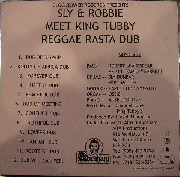 Sly & Robbie Meet King Tubby : Reggae Rasta Dub Sly & Robbie Meet King Tubby : Reggae Rasta Dub | LP / 33T | Oldies / Classics