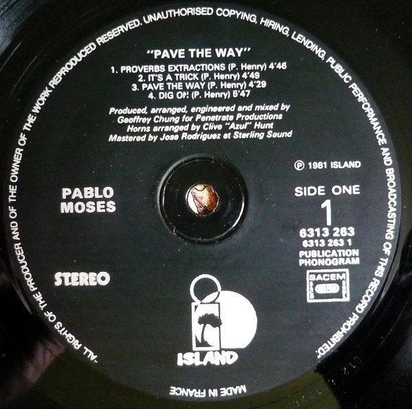 Pablo Moses : Pave The Way Pablo Moses : Pave The Way | LP / 33T  |  Oldies / Classics