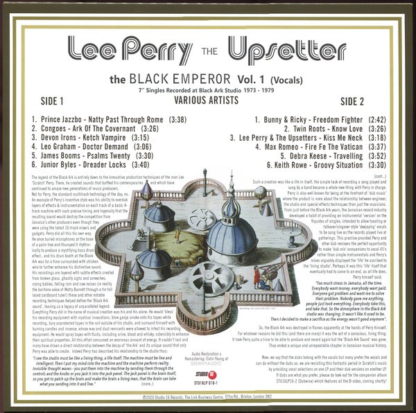 Various : Lee Perry The Black Emperor Vol.1 (Vocals) | LP / 33T  |  Oldies / Classics