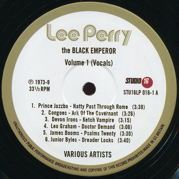 Various : Lee Perry The Black Emperor Vol.1 (Vocals) | LP / 33T  |  Oldies / Classics