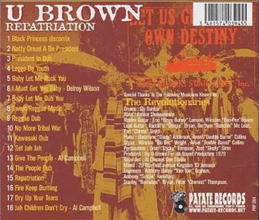 U Brown : Repatriation | CD  |  Oldies / Classics