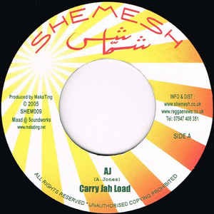 Aj : Carry Jah Load | Single / 7inch / 45T  |  UK