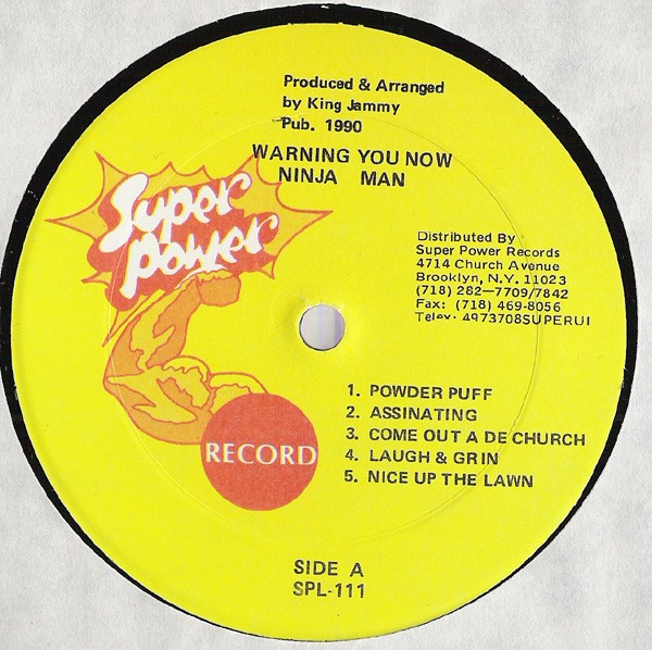 Ninja Man : Warning You Now Ninja Man : Warning You Now | LP / 33T | Oldies / Classics