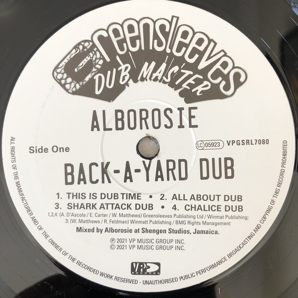Alborosie : Back-A-Yard Dub | LP / 33T  |  Dancehall / Nu-roots