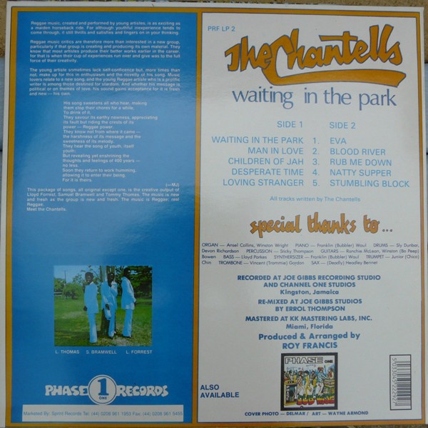 The Chantells : Waiting In The Park | LP / 33T  |  Oldies / Classics