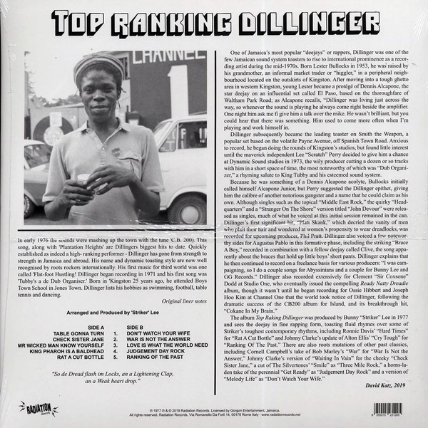 Top Ranking Dillinger : Dillinger | LP / 33T  |  Oldies / Classics