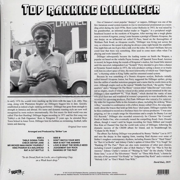 Top Ranking Dillinger : Dillinger Top Ranking Dillinger : Dillinger | LP / 33T | Oldies / Classics