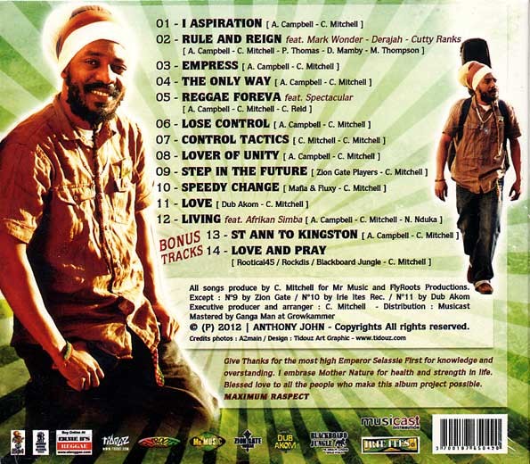 Anthony John - Aka Mr Music : Step In The Future | CD  |  Dancehall / Nu-roots