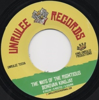 Donovan Kingjay : The Ways Of The Rightious | Single / 7inch / 45T  |  UK