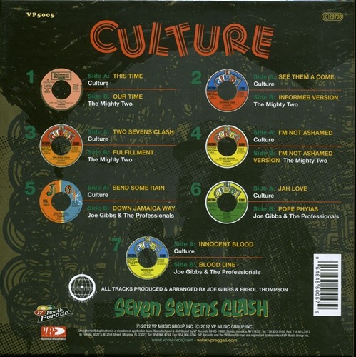 Culture : Seven Sevens Clash Vinyl Boxset Culture : Seven Sevens Clash Vinyl Boxset | Single / 7inch / 45T | Oldies / Classics
