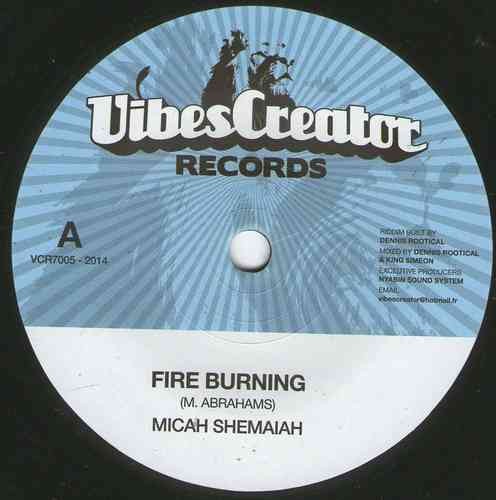 Micah Shemaiah : Fire Burning | Single / 7inch / 45T  |  UK