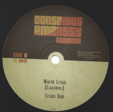 Luciano : World Crisis | Maxis / 12inch / 10inch  |  UK