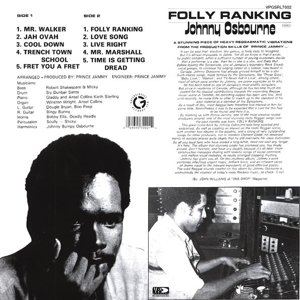 Johnny Osbourne : Fally Ranking Johnny Osbourne : Fally Ranking | LP / 33T | Oldies / Classics