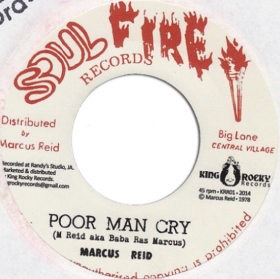 Marcus Reid : Poor Man Cry | Single / 7inch / 45T  |  Oldies / Classics