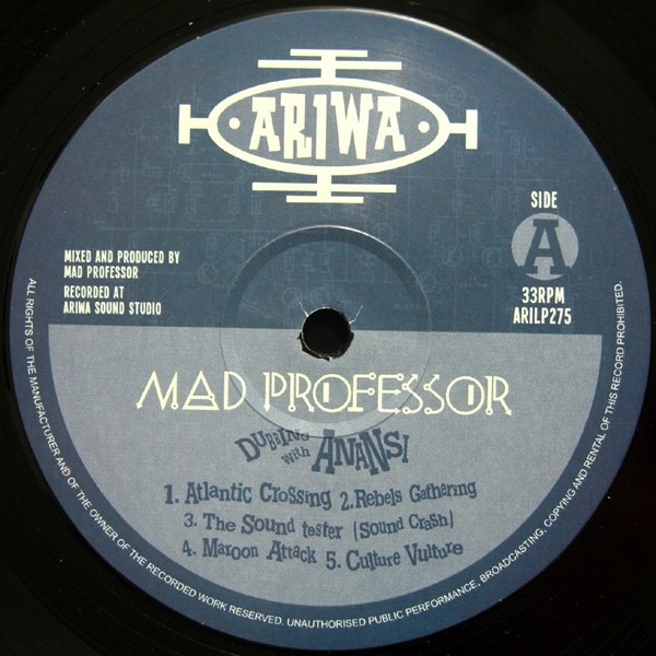 Mad Professor : Dubbing With Anansi | LP / 33T  |  UK