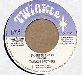 Twinkle Brothers : Sweeter She Is | Single / 7inch / 45T  |  Dancehall / Nu-roots