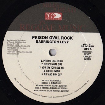 Barrington Levy : Prison Oval Rock | LP / 33T  |  Oldies / Classics