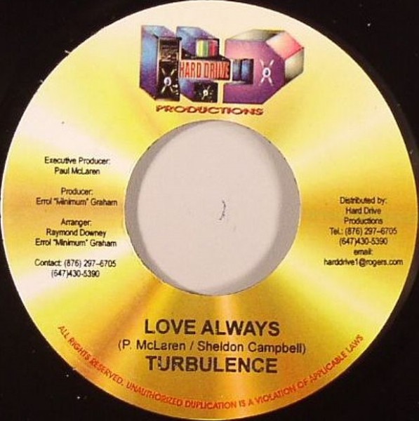Turbulence : Love Always | Single / 7inch / 45T  |  Dancehall / Nu-roots