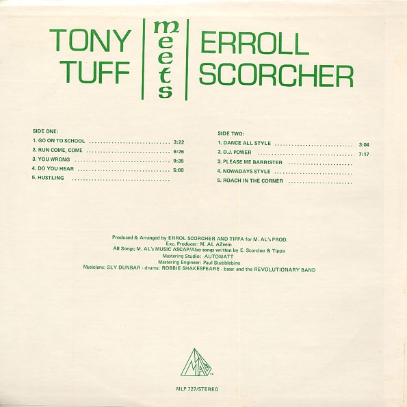 Tony Tuff & Errol Scorcher : Tony Tuff Meets Errol Scorcher Tony Tuff & Errol Scorcher : Tony Tuff Meets Errol Scorcher | LP / 33T | Oldies / Classics