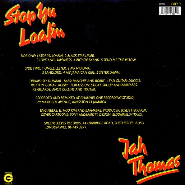 Jah Thomas : Stop Yu Loafin Jah Thomas : Stop Yu Loafin | LP / 33T | Oldies / Classics